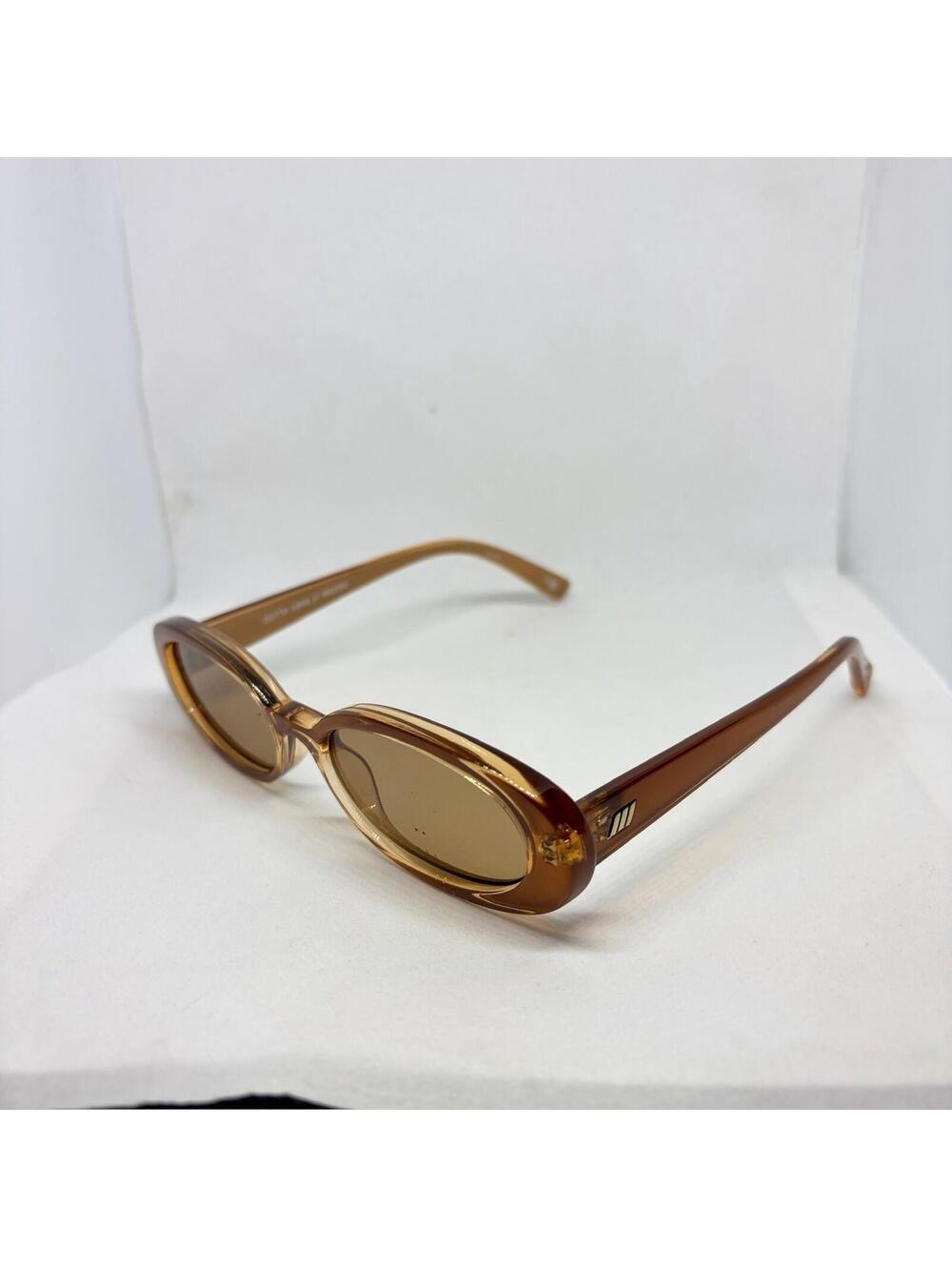 Le Specs Outta Love Oval Sunglasses Caramel/ Tan Tint (51-17 140) Unisex